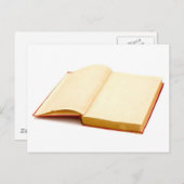 Carte Postale Pages vierges d'un ancien livre (Devant / Derrière)