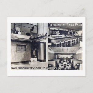 Carte Postale Pago Pago Restaurant, Long Beach, CA Vintage