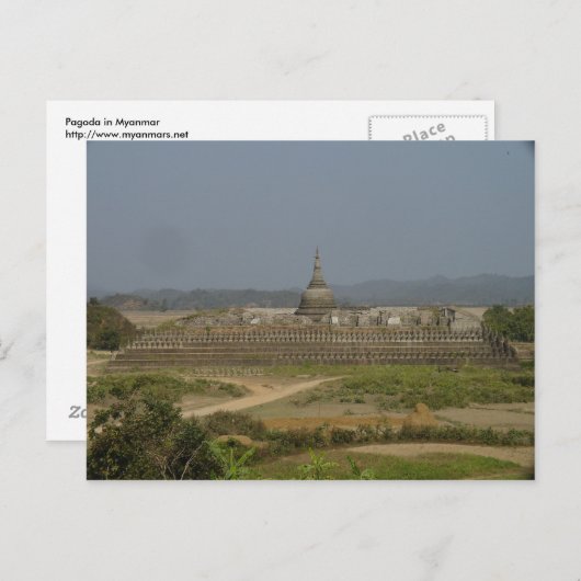 Carte Postale Pagode (Devant / Derrière)