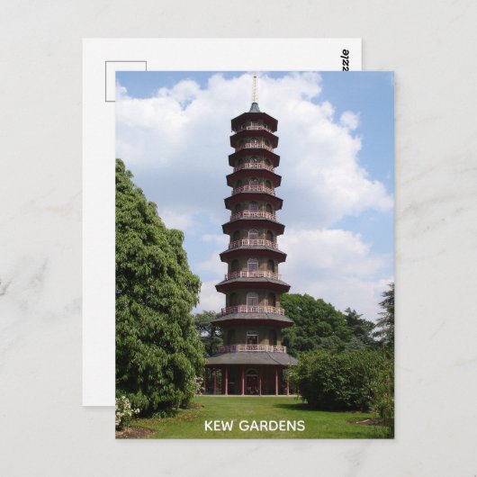 Carte Postale Pagode à Kew (Devant / Derrière)
