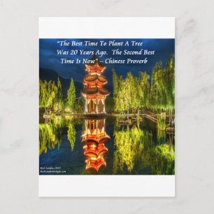 Carte Postale Pagode Chinoise Et Proverbe Naturel