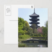 Carte Postale Pagode de Kyoto (Devant / Derrière)