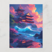 Carte Postale Pagode Dreamwave au bord de la mer (Devant)