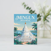 Carte Postale Pagode Hsinbyume Myanmar (Debout devant)