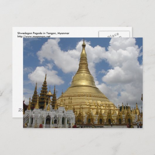 Carte Postale Pagode Shwe Dagon (Devant / Derrière)