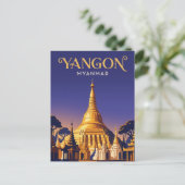 Carte Postale Pagode Shwedagon Myanmar (Debout devant)