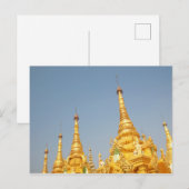 Carte Postale Pagode Shwedagon, Yangon, Myanmar (Devant / Derrière)
