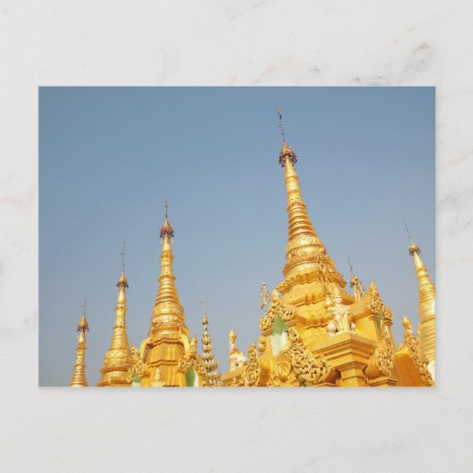 Carte Postale Pagode Shwedagon, Yangon, Myanmar (Devant)