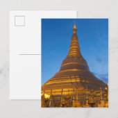 Carte Postale Pagode Stupa Dorée (Devant / Derrière)