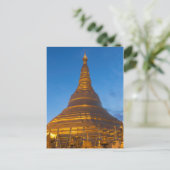 Carte Postale Pagode Stupa Dorée (Debout devant)