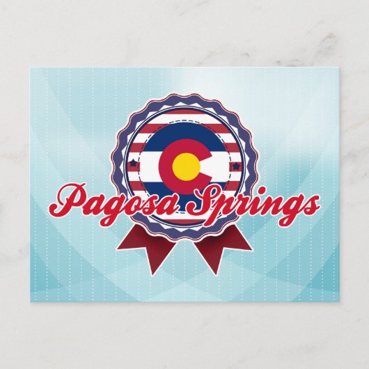 Carte Postale Pagosa Springs, CO (Devant)