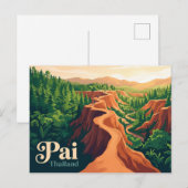 Carte Postale Pai Thaïlande (Devant / Derrière)