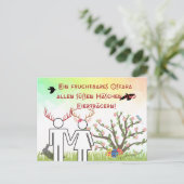 Carte postale païenne Ostara (Debout devant)