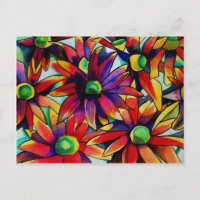 Paille marguerite art fleur sauvage multicolore