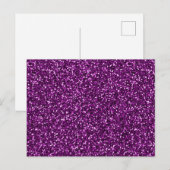 Carte Postale Paillette Violet de Minuit (Devant / Derrière)