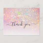 Carte Postale Paillettes holographiques Glam Elegant Étincelle M (Devant)