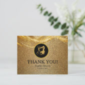 Carte Postale Paillettes Or Luxe (Debout devant)