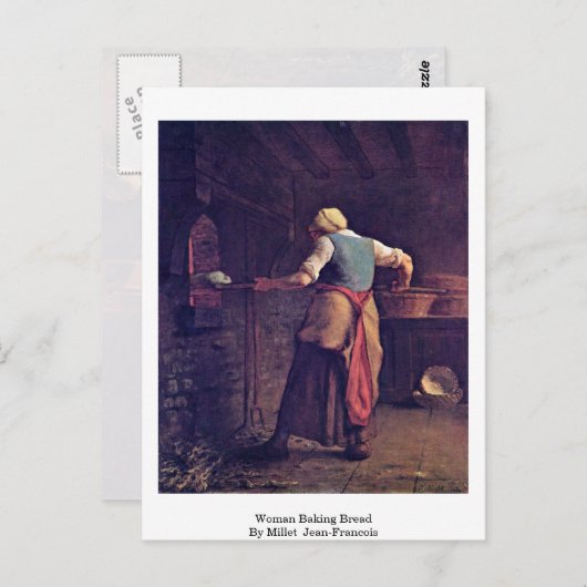 Carte Postale Pain À Cuire Par Millet (Ii) Jean-Francois (Devant / Derrière)