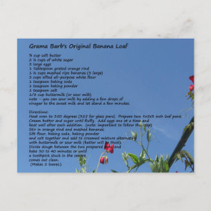 Carte Postale Pain de banane d'origine de GramaBarb