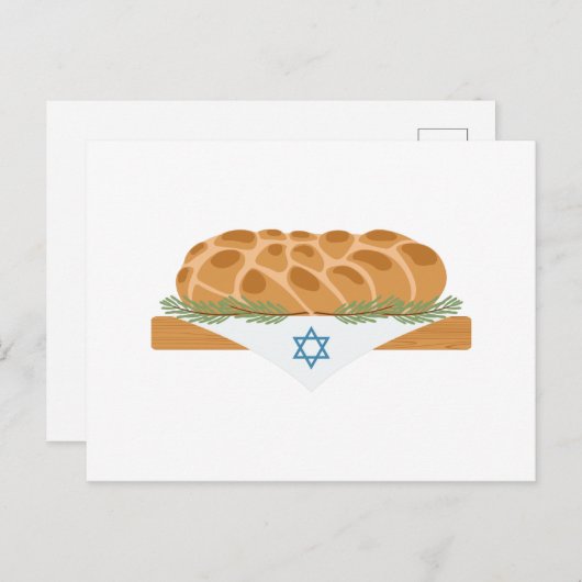 Carte Postale Pain de Challah (Devant / Derrière)