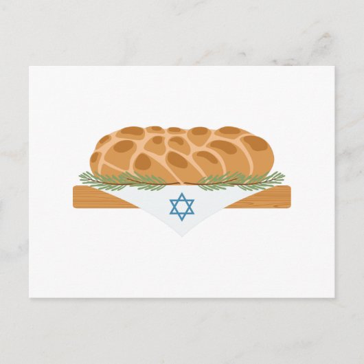Carte Postale Pain de Challah (Devant)