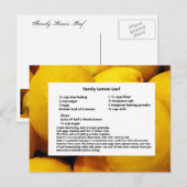 Carte postale Pain de citron famille (Devant / Derrière)