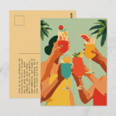 Carte Postale Pain grillé tropical pour la future mariée (Devant / Derrière)