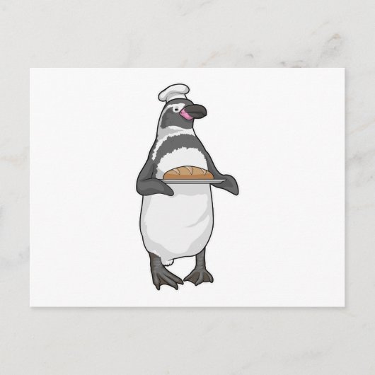 Carte Postale Pain Penguin Baker (Devant)