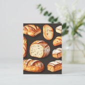 Carte Postale Pains artisanaux assortis (Debout devant)