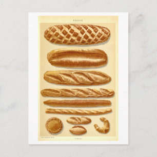 Carte Postale Pains vintage de France #2