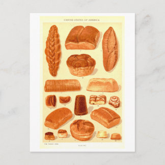 Carte Postale Pains vintage des États-Unis