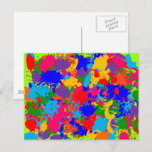 Carte Postale Paint Splatter (Devant / Derrière)
