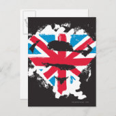 Carte Postale Paint Strokes British S-Shield (Devant / Derrière)
