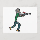 Carte Postale Paintball (Devant)