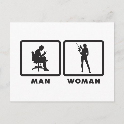 Carte Postale Paintball (Devant)