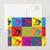 Carte Postale Paintball Pop Art (Devant / Derrière)