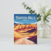 Carte Postale Painted Hills Road États-Unis (Debout devant)