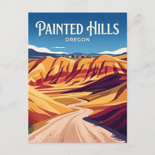 Carte Postale Painted Hills Road États-Unis (Devant)