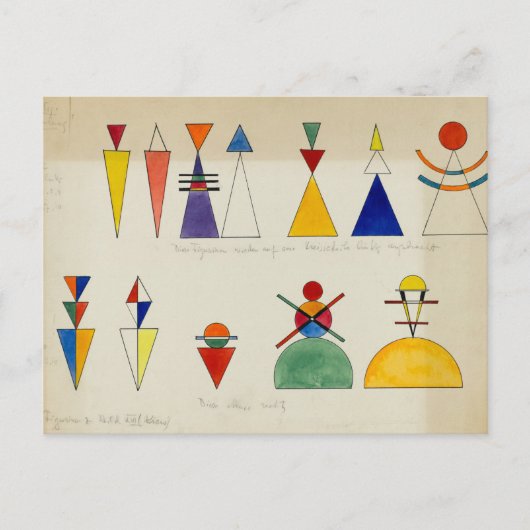 Carte Postale Painting Figurines by Wassily Kandinsky (Devant)