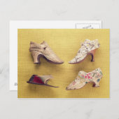 Carte Postale Paire de chaussures brodées, c.1714 (Devant / Derrière)
