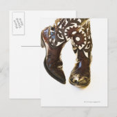 Carte Postale Paire de chaussures de cowboy 2 (Devant / Derrière)