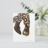 Carte Postale Paire de chaussures de cowboy 2 (Debout devant)