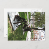 Carte Postale Paire de chiens métalliques (Devant / Derrière)