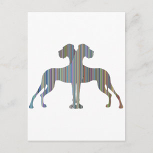 Carte Postale Paire de Danois