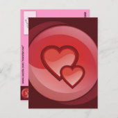 Carte Postale Paire des coeurs (Devant / Derrière)