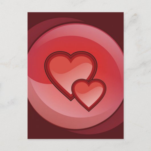 Carte Postale Paire des coeurs (Devant)