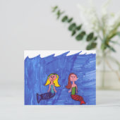 Carte Postale Pairs de sirène (Debout devant)