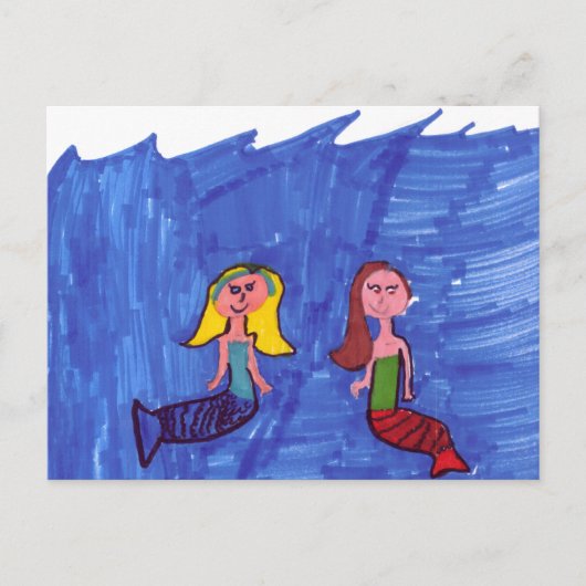 Carte Postale Pairs de sirène (Devant)
