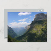 Carte Postale Paisaje de Ordesa - Huesca (Espagne) (Devant / Derrière)