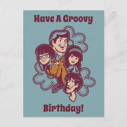 Carte Postale Paisely Flower Scooby-Doo et le Gang (Devant)